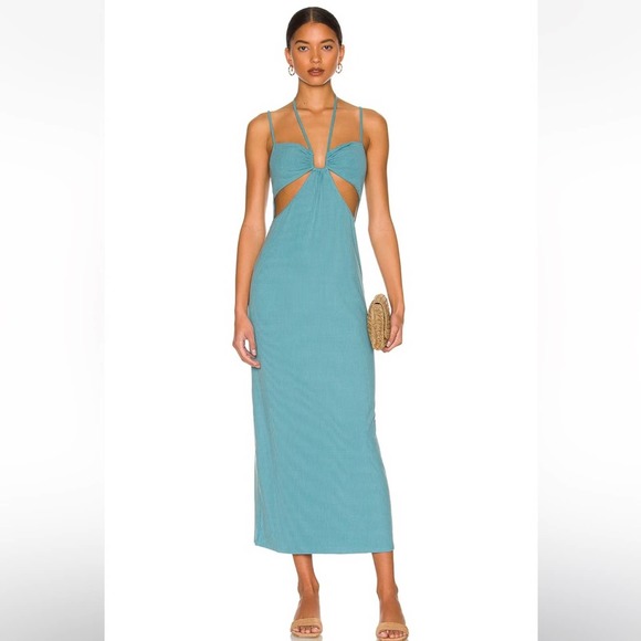 l*space Dresses & Skirts - L*SPACE Naomi Dress in Teal NWOT Small